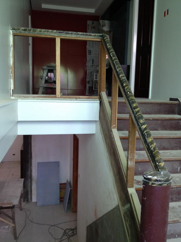 Old Stair turn into Glass Railing