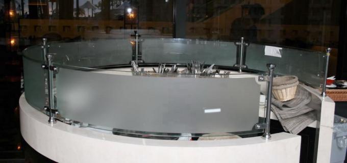 Counter Top Curved Glass