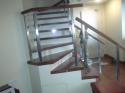 Glass Stair Railing Stainless Frame