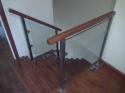 Glass Stair Railing Stainless Frame